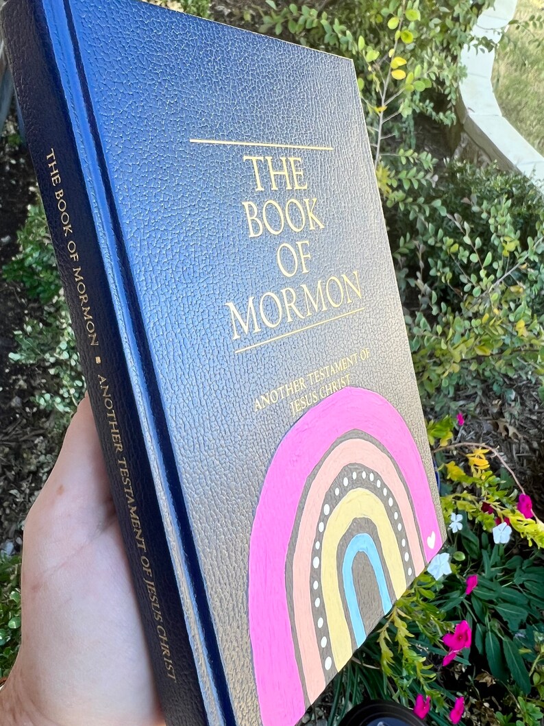 Hand Painted Book of Mormon - Etsy