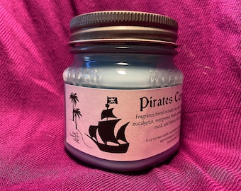 Pirates Cove handmade 8 oz. soy wax candle