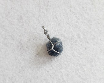 Raw Sapphire Pendant