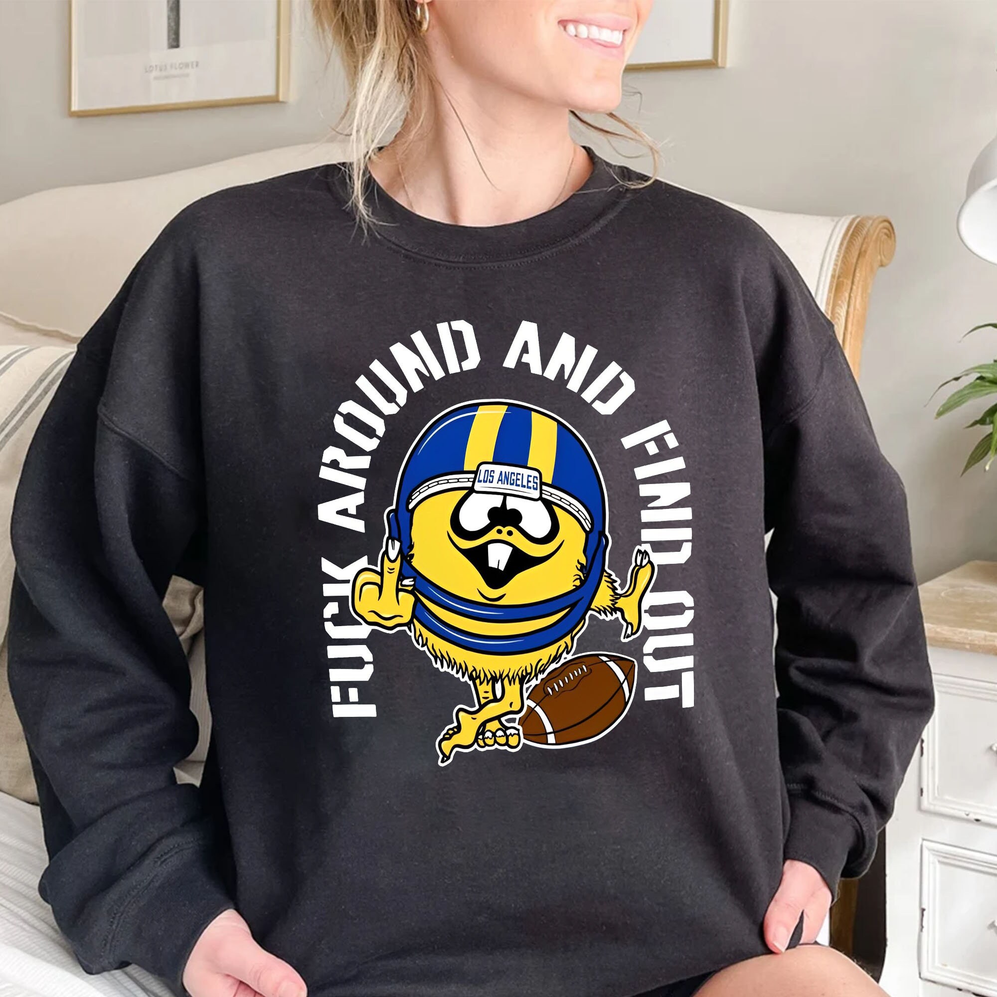 Discover Funny Los Angeles Football Sweatshirt, Los Angeles Rams Crewneck