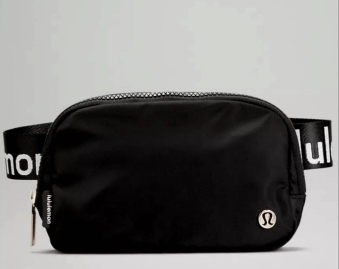 Lululemon Everywhere Belt Bag Wordmark White & Black Sling Etsy