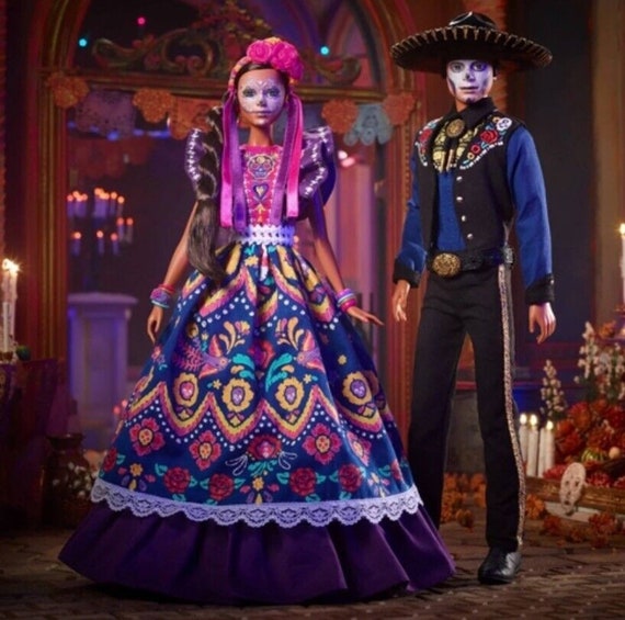 New Ken & Barbie Dia De Los Muertos Day of the Dead Doll 2022 Etsy