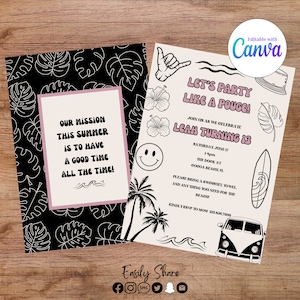 Party like a Pouge Birthday Invitation