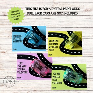 Cars Valentines Cards
