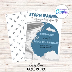 Four-Nado Birthday Invitation