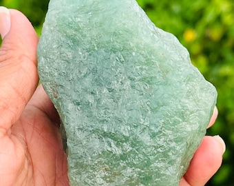 Cristal de aventurina verde en bruto: espécimen de piedra curativa, 1972 quilates