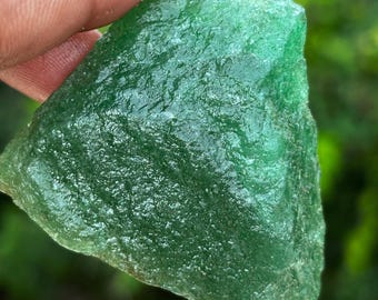 Cristal de aventurina verde en bruto, espécimen de piedra curativa de 222 quilates