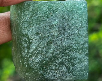 Cristal de aventurina verde en bruto: espécimen de piedra curativa en bruto, 292 quilates