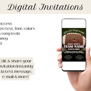 Digital Invitations:
- Instant Access
- Customize text, font, colors
- Simple and easy
- Save money
- Have fun

Edit & share your invitation instantly!
