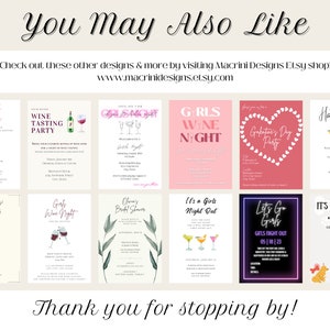Additional invitations you may also like available at Macrini Designs Etsy shop