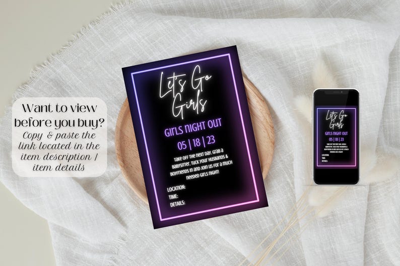 View before you buy by copying and pasting the link in the item description.