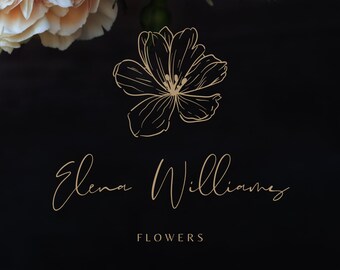 Floral Logo Design: Elegant Premade Branding Package (PNG, SVG)