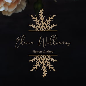 Professional, Elegant and Modern Floral Logo Design for Wedding Planners, Florists, Beauty Businesses | Premade Logo Package