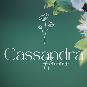 Florist Logo | Florist Logo Design | Florist Branding | Floral Logo | Professional Logo Design | Premade Logo