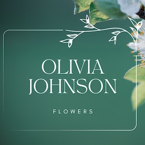 Florist Logo | Florist Logo Design | Florist Branding | Floral Logo | Professional Logo Design | Premade Logo