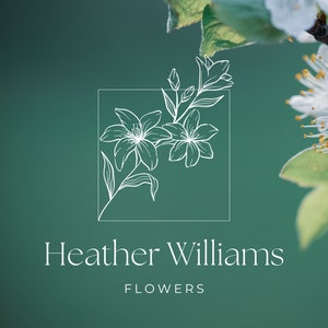 Florist Logo | Florist Logo Design | Florist Branding | Floral Logo | Professional Logo Design | Premade Logo