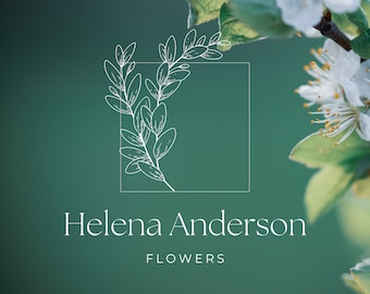 Minimalist Florist Logo Design: Modern Floral Branding (PNG & SVG)