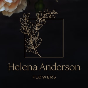Professional, Elegant and Modern Floral Logo Design for Wedding Planners, Florists, Beauty Businesses | Premade Logo Package