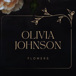 Professional, Elegant and Modern Floral Logo Design for Wedding Planners, Florists, Beauty Businesses | Premade Logo Package