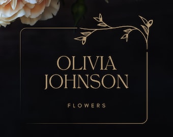 Elegant Floral Logo Design: Premade Logo Package (PNG, SVG)