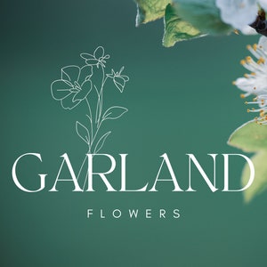 Florist Logo | Florist Logo Design | Florist Branding | Floral Logo | Professional Logo Design | Premade Logo