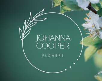 Minimalist Florist Logo Design: Modern Floral Branding (PNG & SVG)