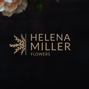 Professional, Elegant and Modern Floral Logo Design for Wedding Planners, Florists, Beauty Businesses | Premade Logo Package