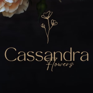 Professional, Elegant and Modern Floral Logo Design for Wedding Planners, Florists, Beauty Businesses | Premade Logo Package