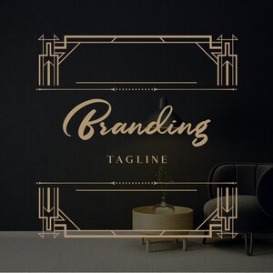 Vintage Geometric Logo Design: Minimalist Business Branding (Digital)