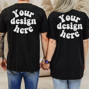 cc1717 mockup back, 1717 mock ups, Comfort Colors couple mockup, Back Comfort Colors, 1717 Back Mockup, 1717 couple mockup Men women mock