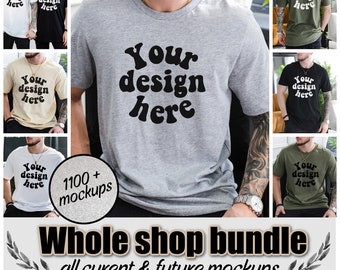 Whole shop mockup bundle, Bella Canvas bundle, Gildan bundle, Comfort Colors bundle, Male mockup bundle, Couple mockup bundle, Mega bundle