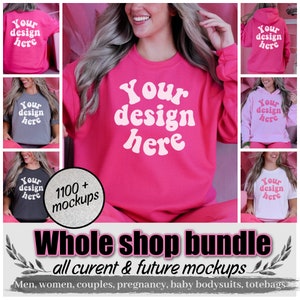 3001 Bella Canvas pink mockup in a trendy pink decor BC 3001 mockup Bella Canvas 3001 mock up mockups tshirt minimal tshirt mock image 9