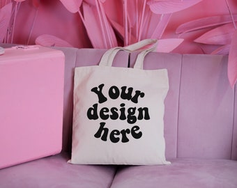 Tote Bag Mockup, Canvas Tote Bag mockup, b150 tote mockup, tote mockup, bag mockup, Port Authority B150, Printify tote bag mockup