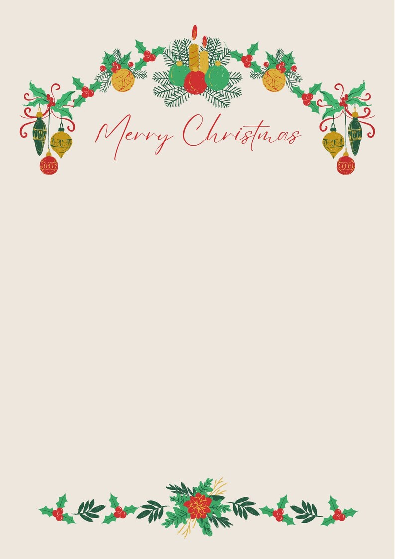 Christmas Note Etsy
