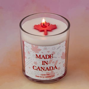 Made in Canada Kerze / kanadischer Besitz / Canada Candle / stolz kanadischer / Ahornsirup Duftend