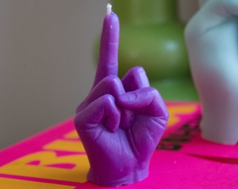 MINIATURE Middle Finger Candle / Fuck you Candle / Hand Gesture Fuck Candle / Funny Candle / Unique Gift Ideas / Customized Colours