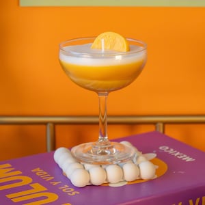Lemon Drop Coupe Candle / Lemon Drop Martini Candle /  Martini Lovers / Lemon Drop Lovers