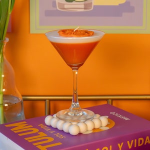 Orange Martini Candle: Fruit Punch Scented Cocktail Candle