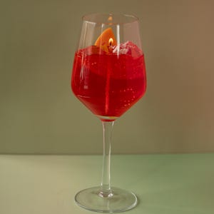 Bougie de cire gel Aperol Spritz : parfum d'agrumes, orange de cire d'abeille