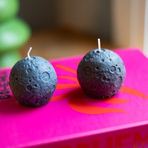 Moon Candle / Space Candle / Stargazing /  Crescent / Moon Faze / Full Moon / Moon Cycles / Planetoid / Pumpkin / Blue Moon / Eclipse
