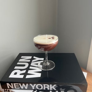 Espresso Martini Candle Coupe Glass Realestic / Coffee Candle / Espresso Martini Lovers / Espresso Lovers image 4