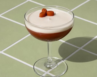 Espresso Martini Candle: Roasted Coffee Scent, Coupe Glass
