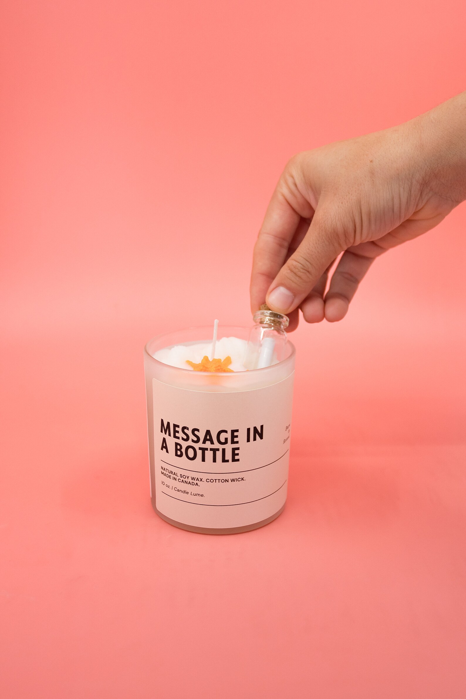 Message in a Bottle Candle / Hidden Message in a Bottle / Etsy