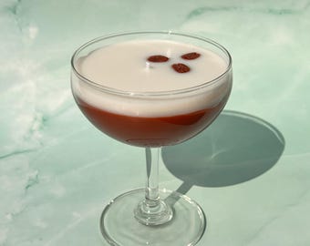 Espresso Martini Candle - Short Coupe Glass Realistic  / Coffee Candle / Espresso Martini Lovers / Espresso Lovers