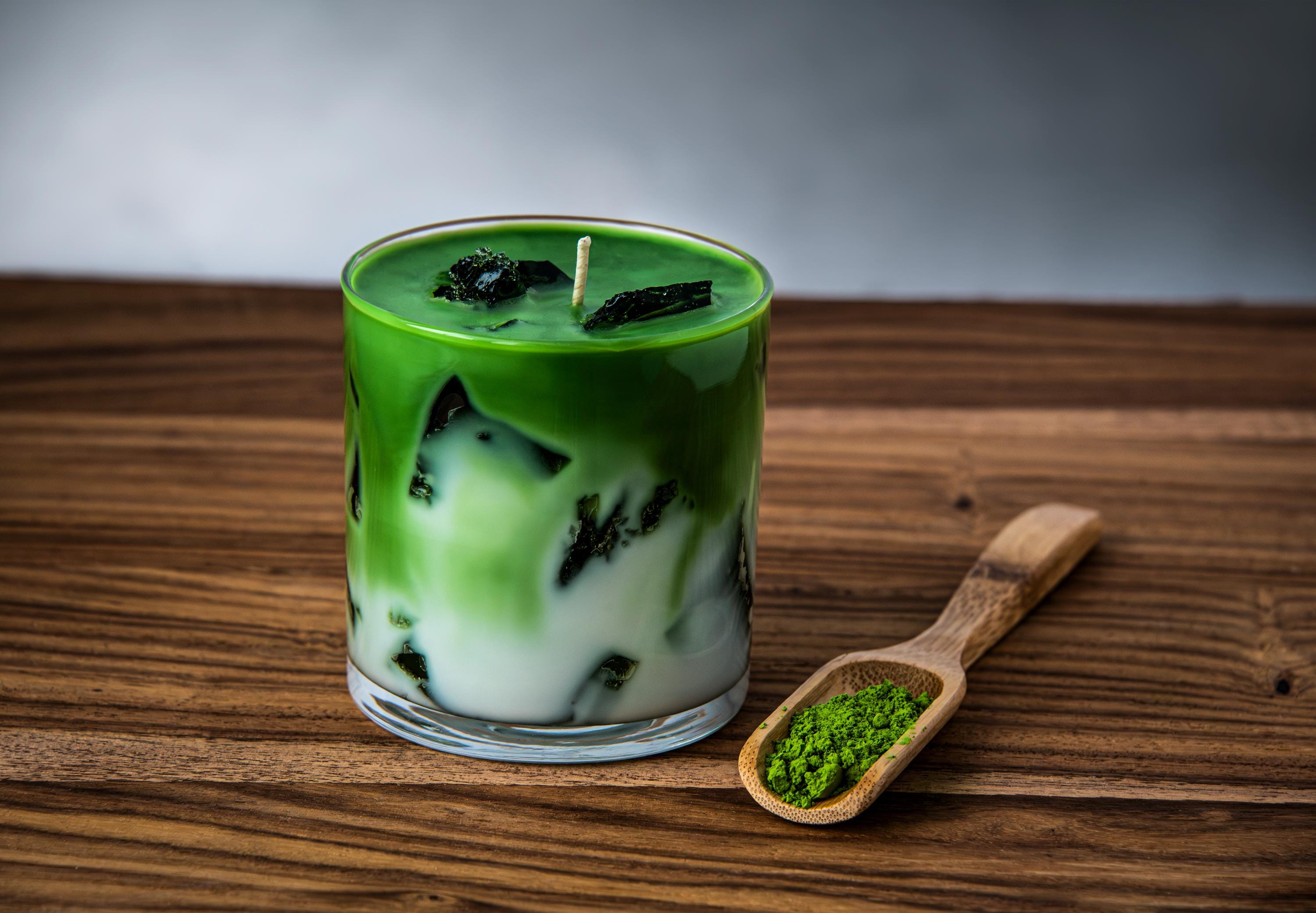 Iced Matcha Latte Candle / Matcha Candle / Matcha Lovers / Tea Candle / Drink Candle / Beautiful Candle / Unique Candle