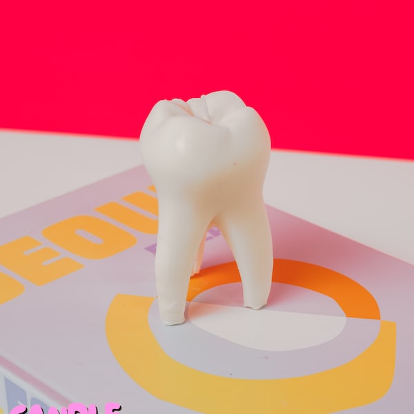 Large Tooth Candle / Giant Tooth / Unique Candles / Pillar Candles / Edgy Candles / Dentist / Dentistry