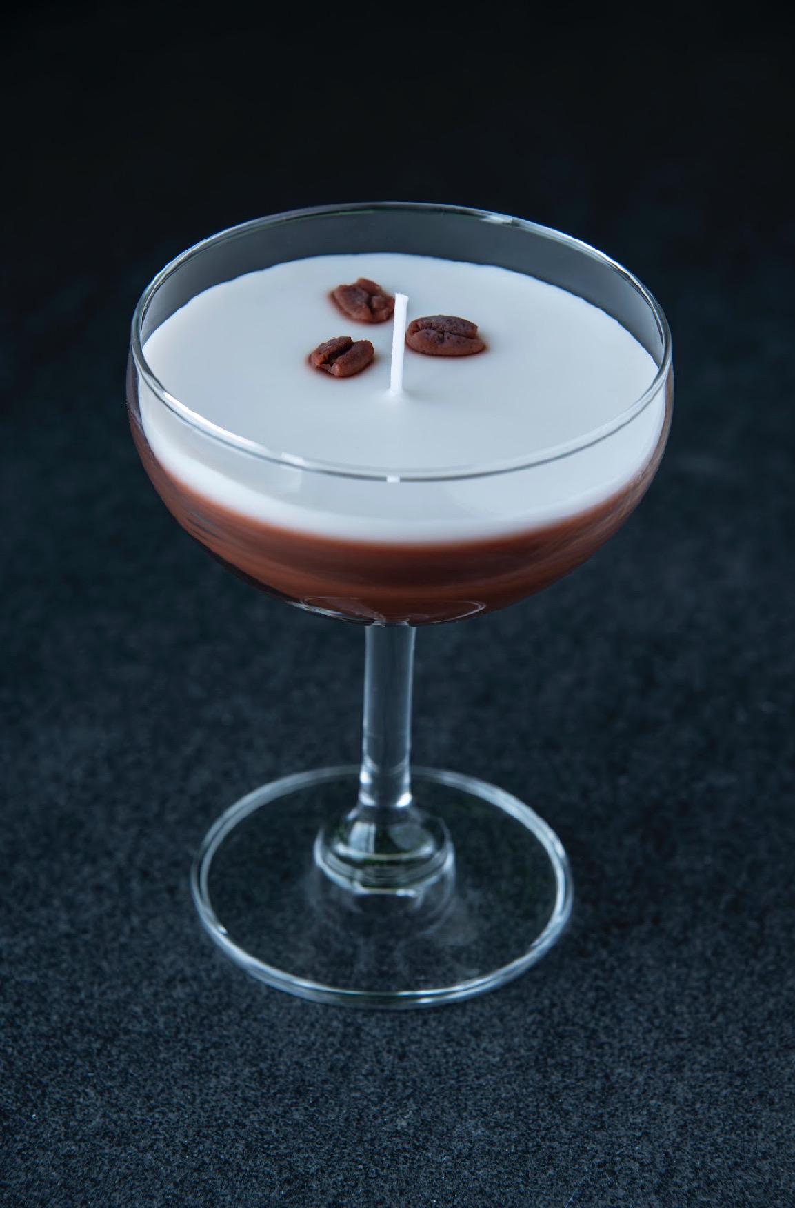 Espresso Martini Candle - Short Coupe Glass Realistic  / Coffee Candle / Espresso Martini Lovers / Espresso Lovers