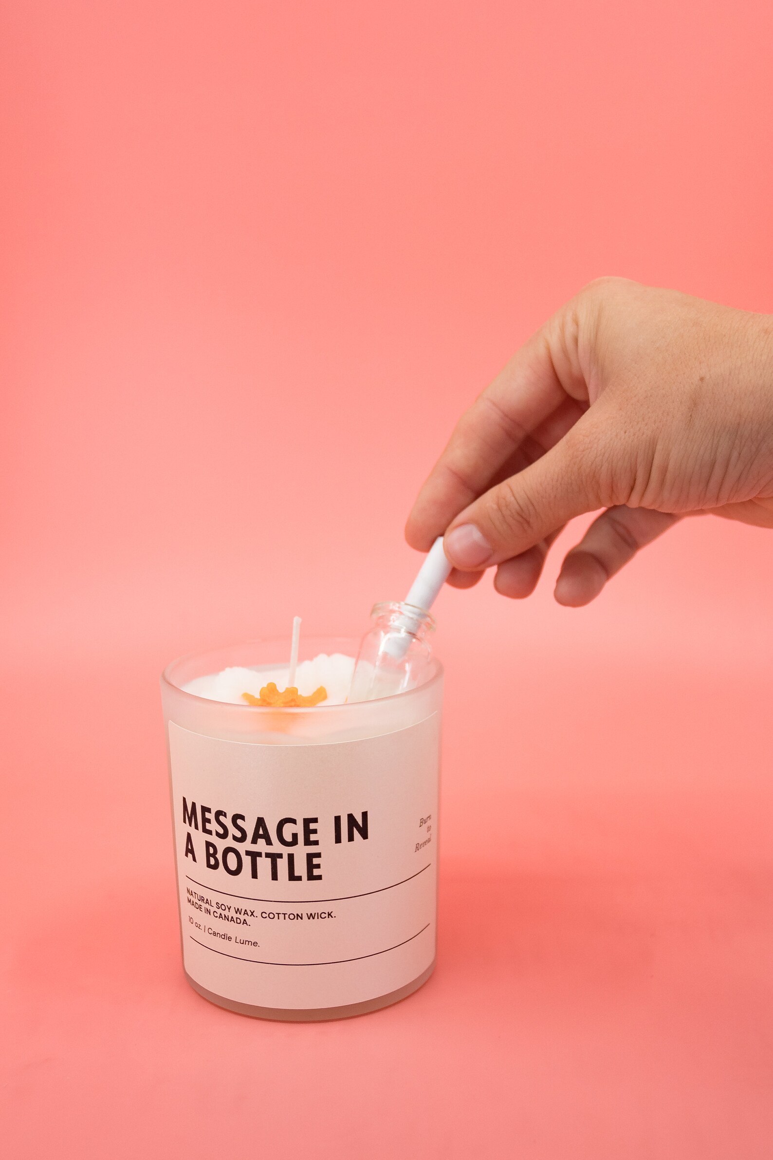 Message in a Bottle Candle / Hidden Message in a Bottle / Etsy