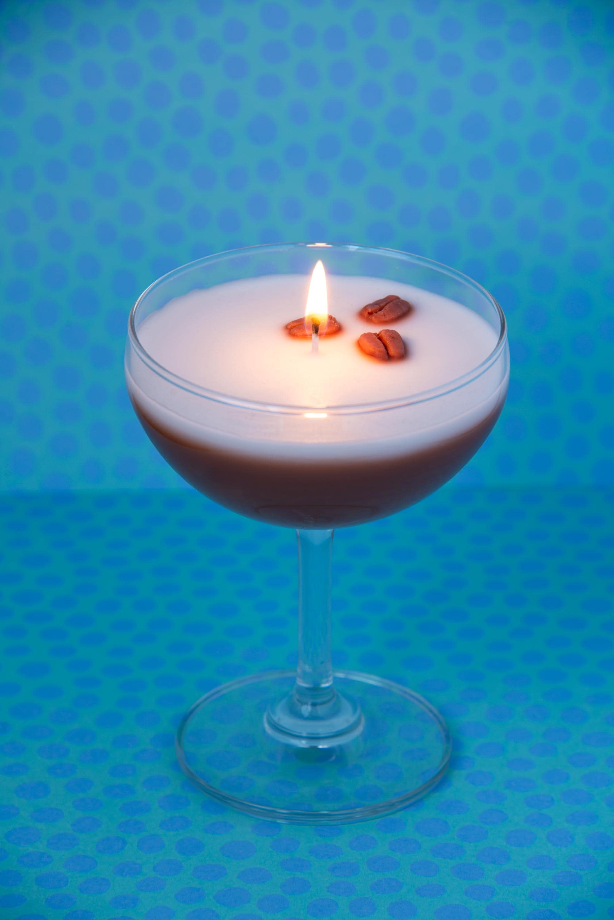 Espresso Martini Candle - Short Coupe Glass Realistic  / Coffee Candle / Espresso Martini Lovers / Espresso Lovers
