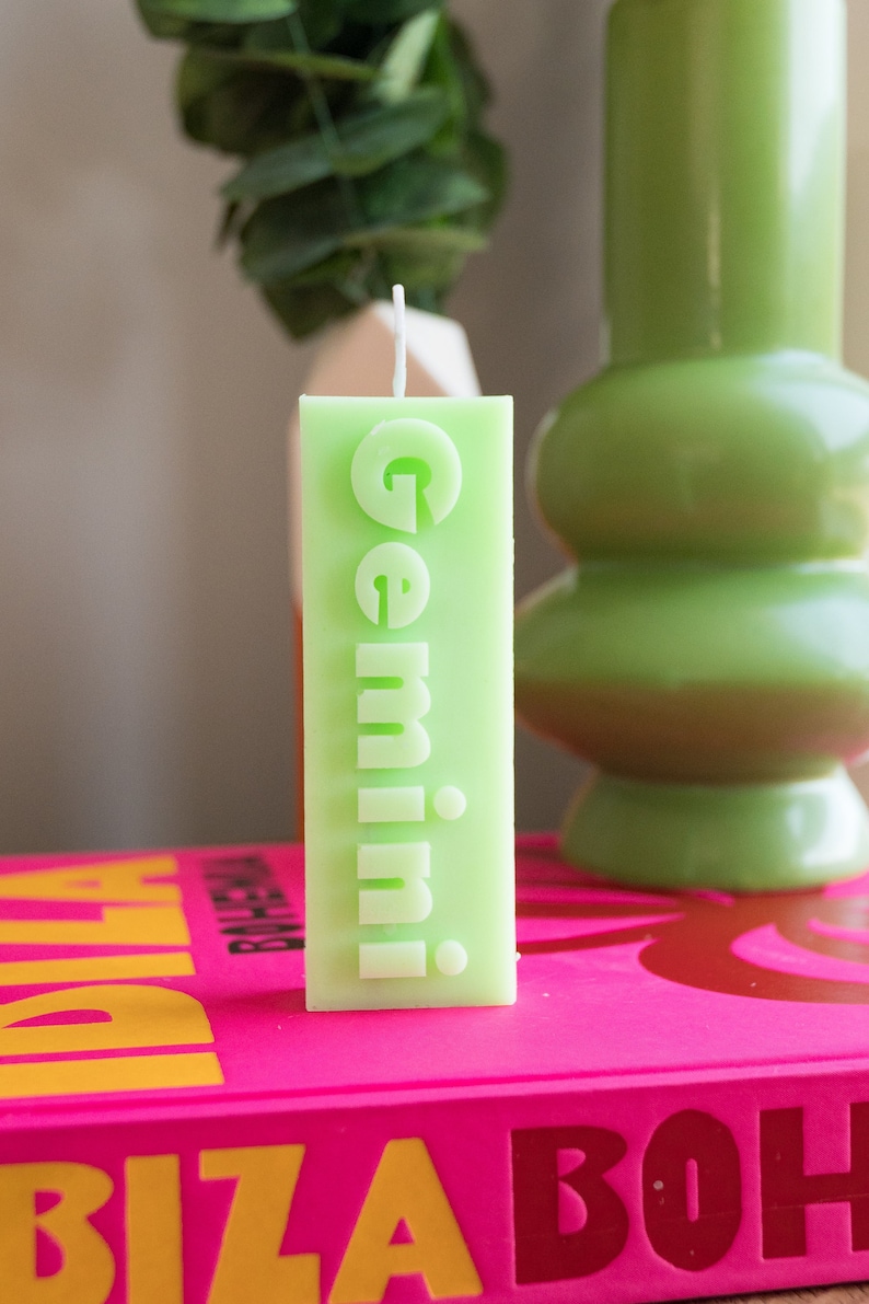 Zodiac Pillar Candles / Astrology /Leo/ Virgo / Cancer / Aries image 4